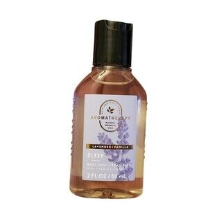 Bath and Body Works SLEEP Lavender Vanilla Aromatherapy Body Wash Foam Bath 2 Oz
